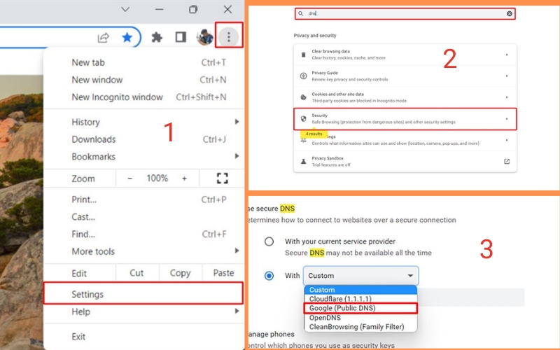 Modifying Chromebook DNS Settings